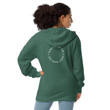 Load image into Gallery viewer, Unisex fleece zip up hoodie